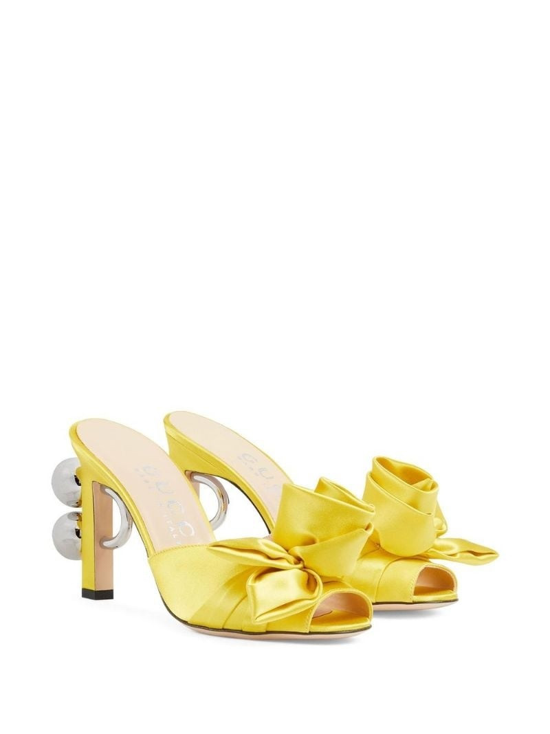 GUCCI rose open-toe sandals outlook