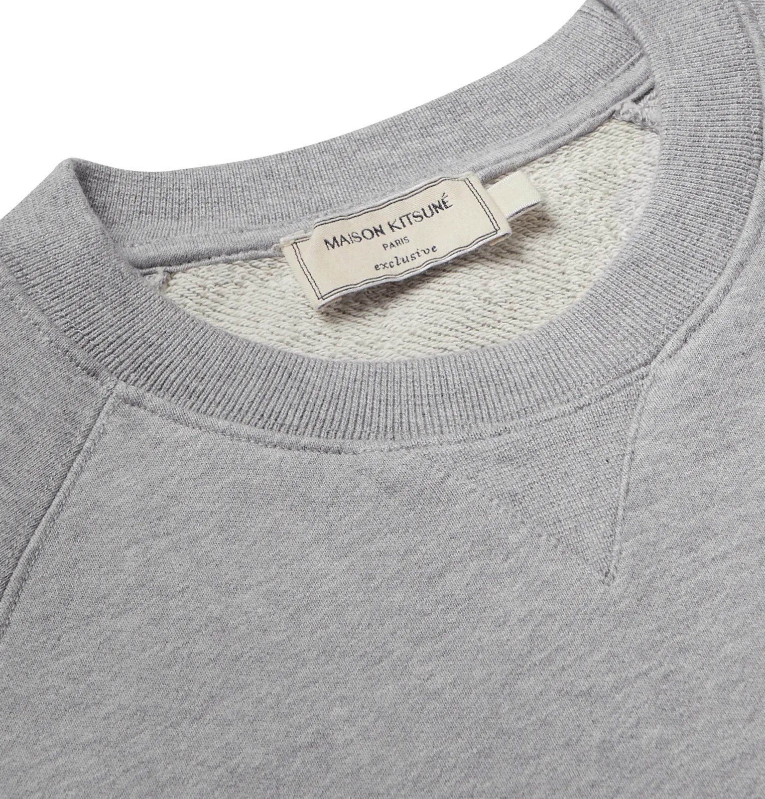 Slim-Fit Logo-Embroidered Mélange Loopback Cotton-Jersey Sweatshirt - 5