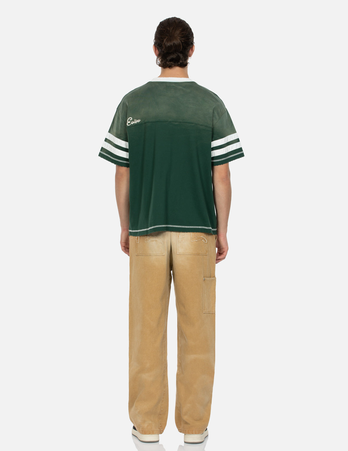 SEAGULL APPLIQUÉ EMBROIDERY BAGGY FIT CARPENTER PANTS - 5