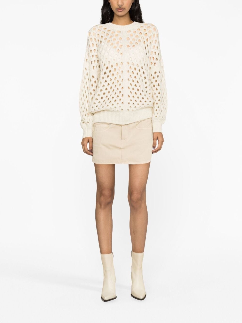 Tane crochet wool-blend jumper - 3