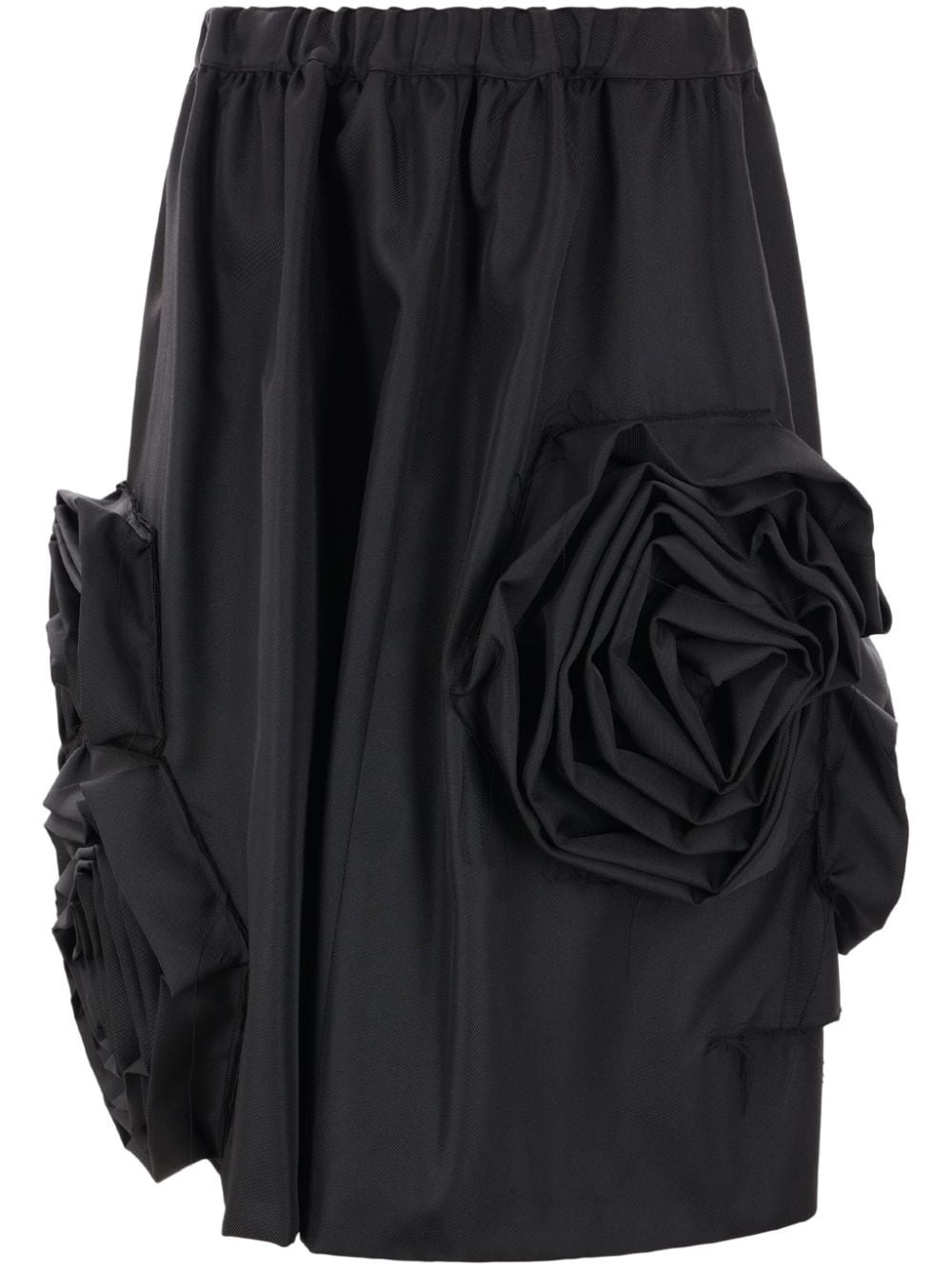 flower-detailing midi skirt - 1