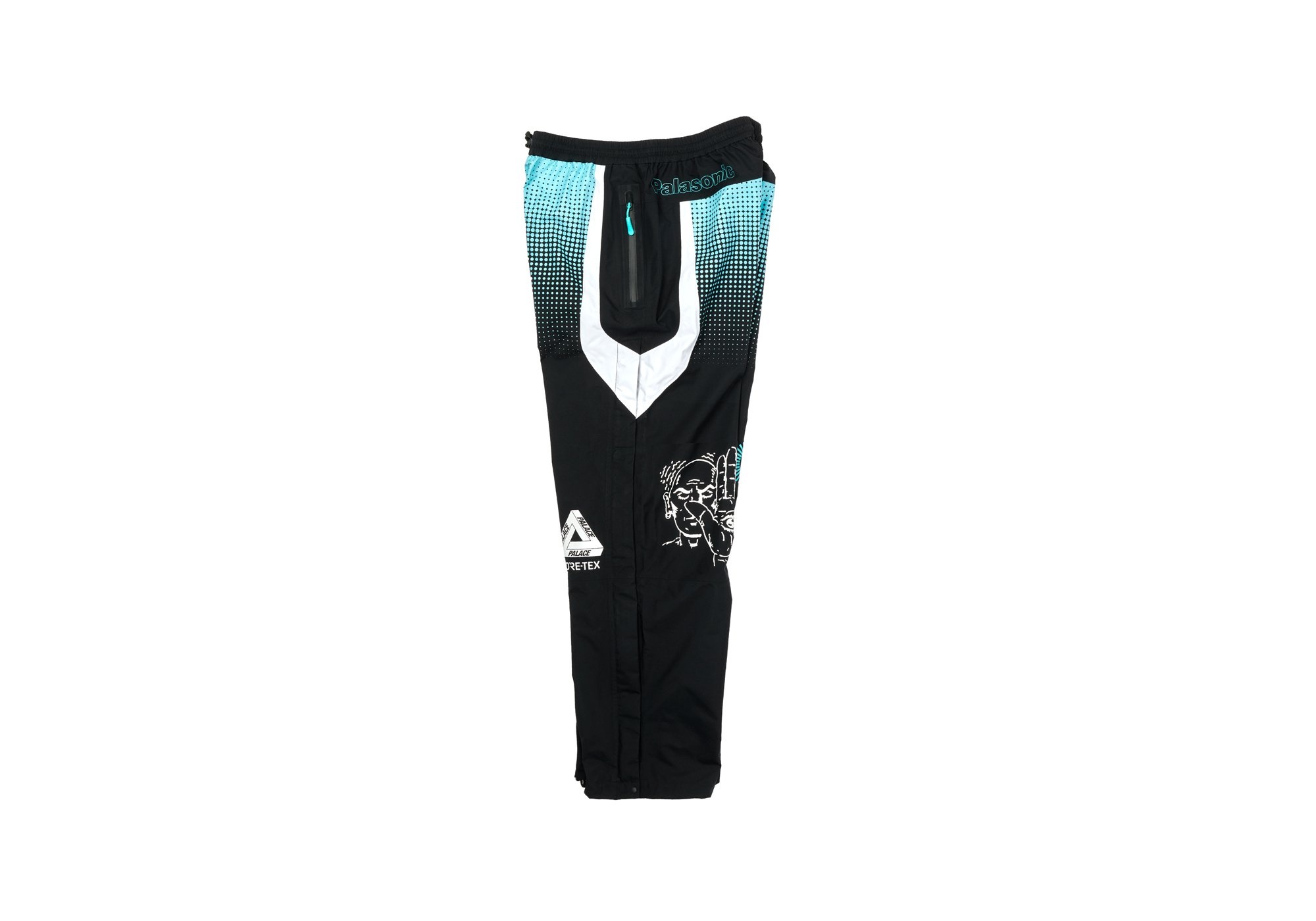 PALACE CANNONDALE MAD BOY GORE-TEX PACLITE PANT BLACK / MINT - 4