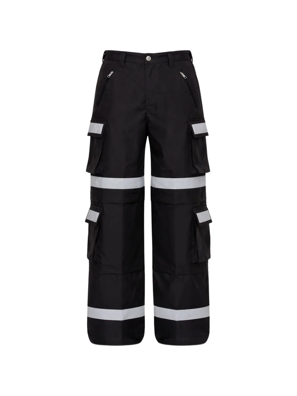 stripe-detail cargo trousers - 1