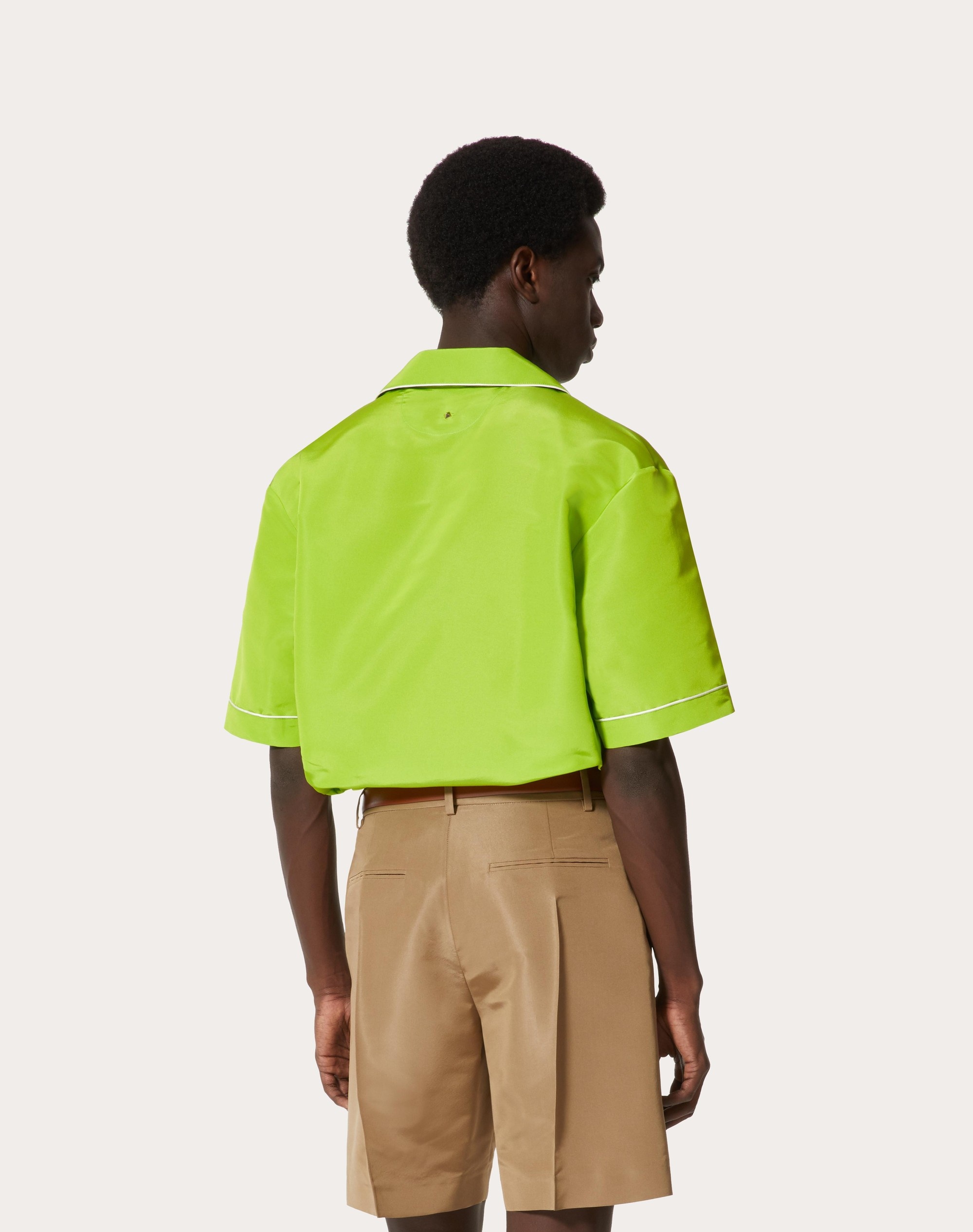 SILK FAILLE SHORT-SLEEVE SHIRT - 4