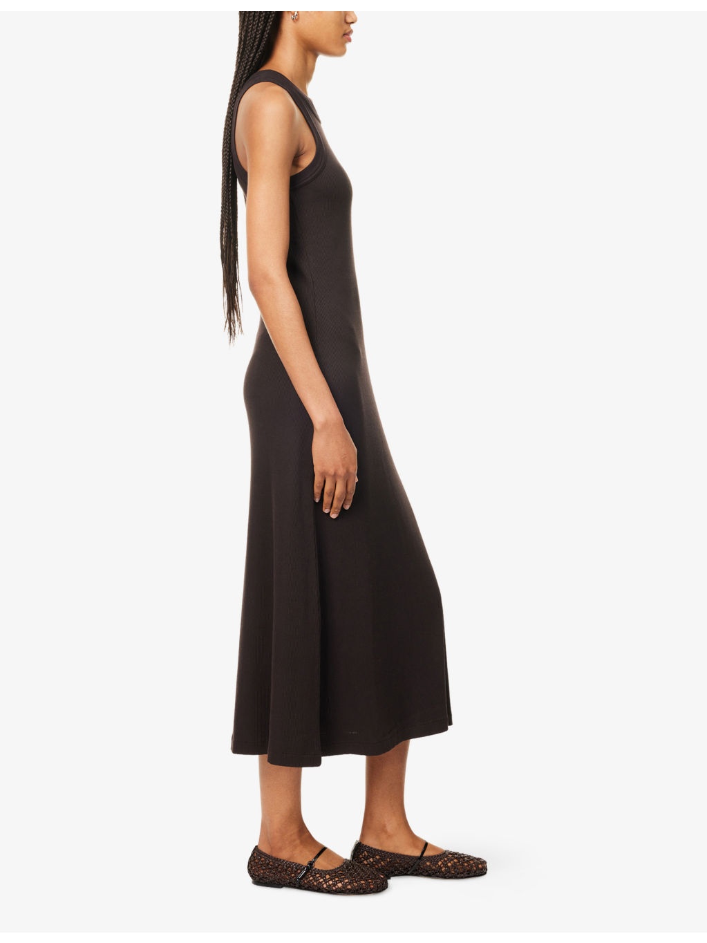 Isabel scoop-neck stretch-jersey midi dress - 3