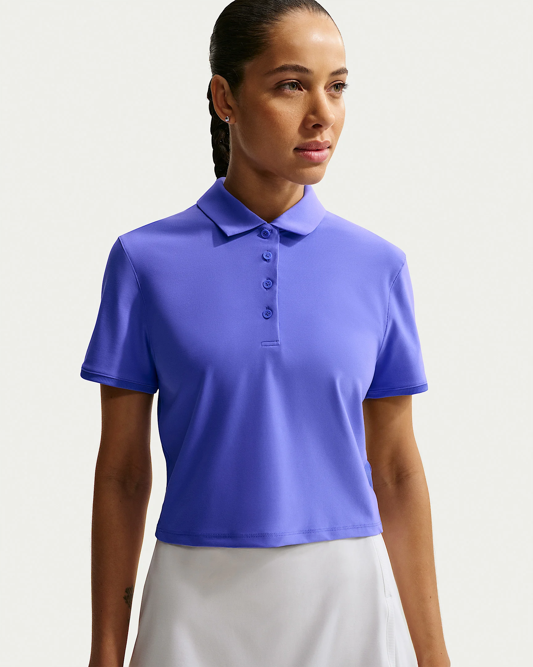 Nike Victory Women's Dri-FIT Short-Sleeve Cropped Golf Polo - 1