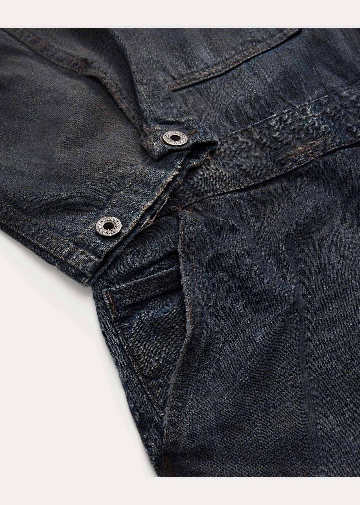 RRL by Ralph Lauren Distressed Boweman Indigo Denim Coverall