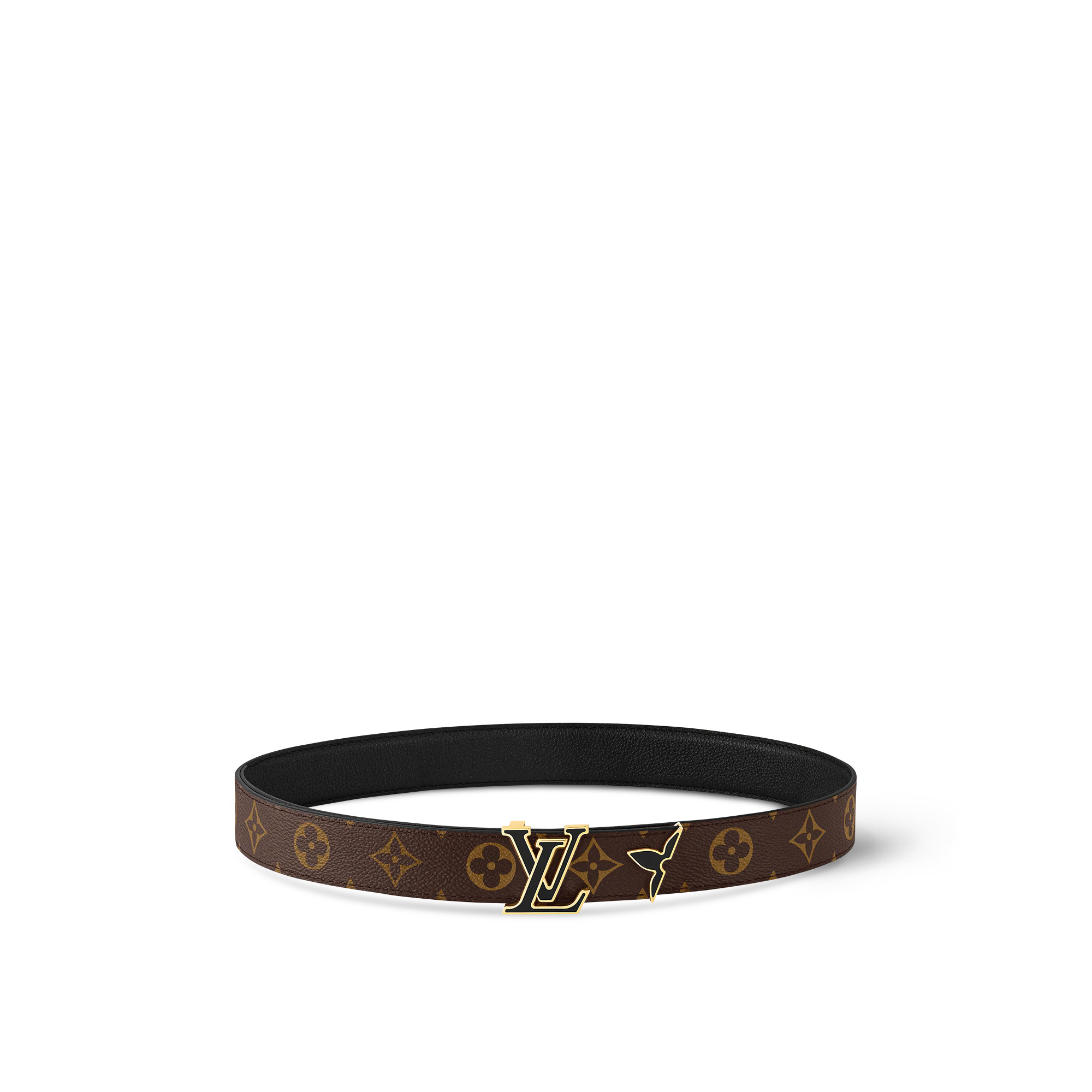 Pretty LV Enamel 30mm Reversible Belt - 3