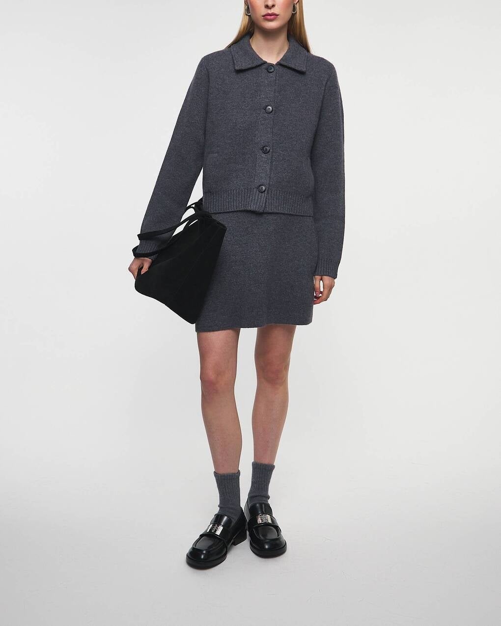 Skirt Clare Graphite Cashmere Grey - 3