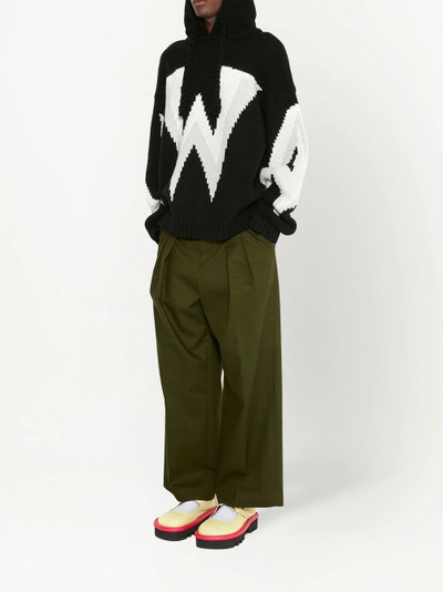 JW Anderson pressed-crease tailored trousers outlook