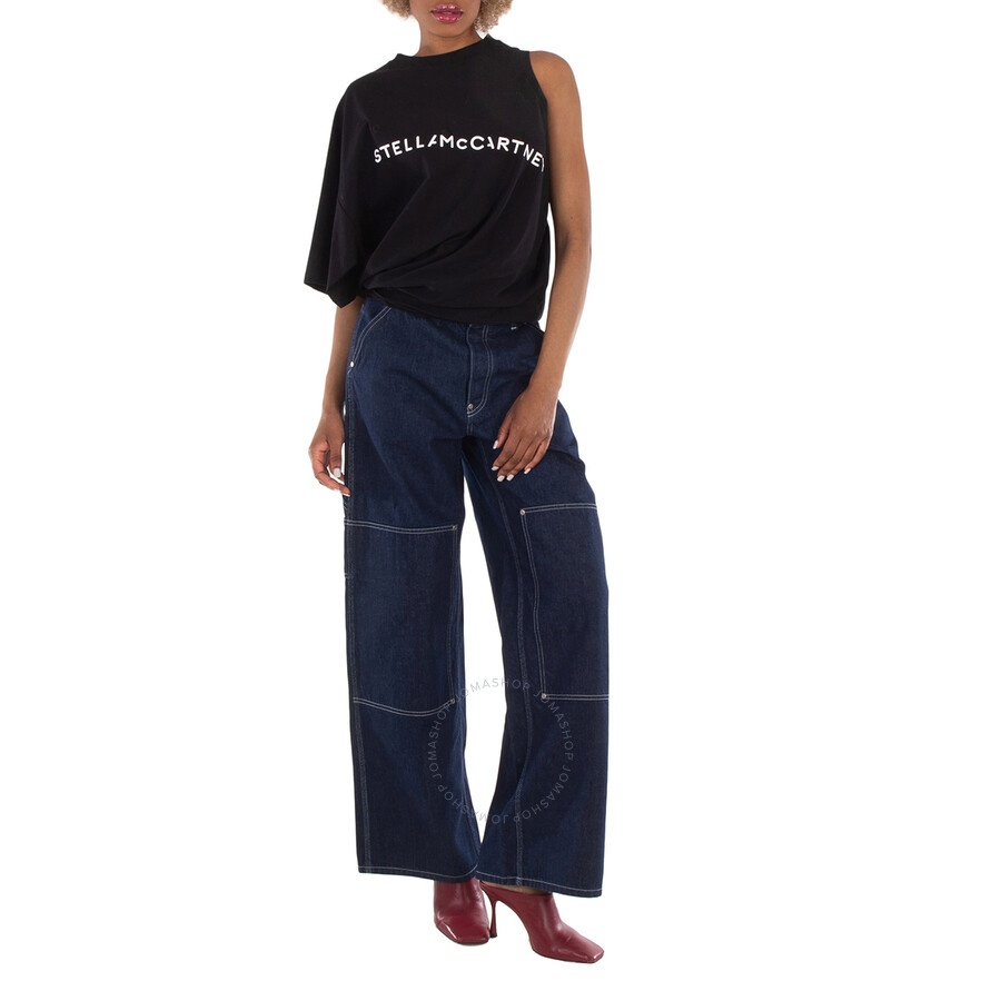 Stella McCartney Straight-Leg Denim Cargo Jeans - 3