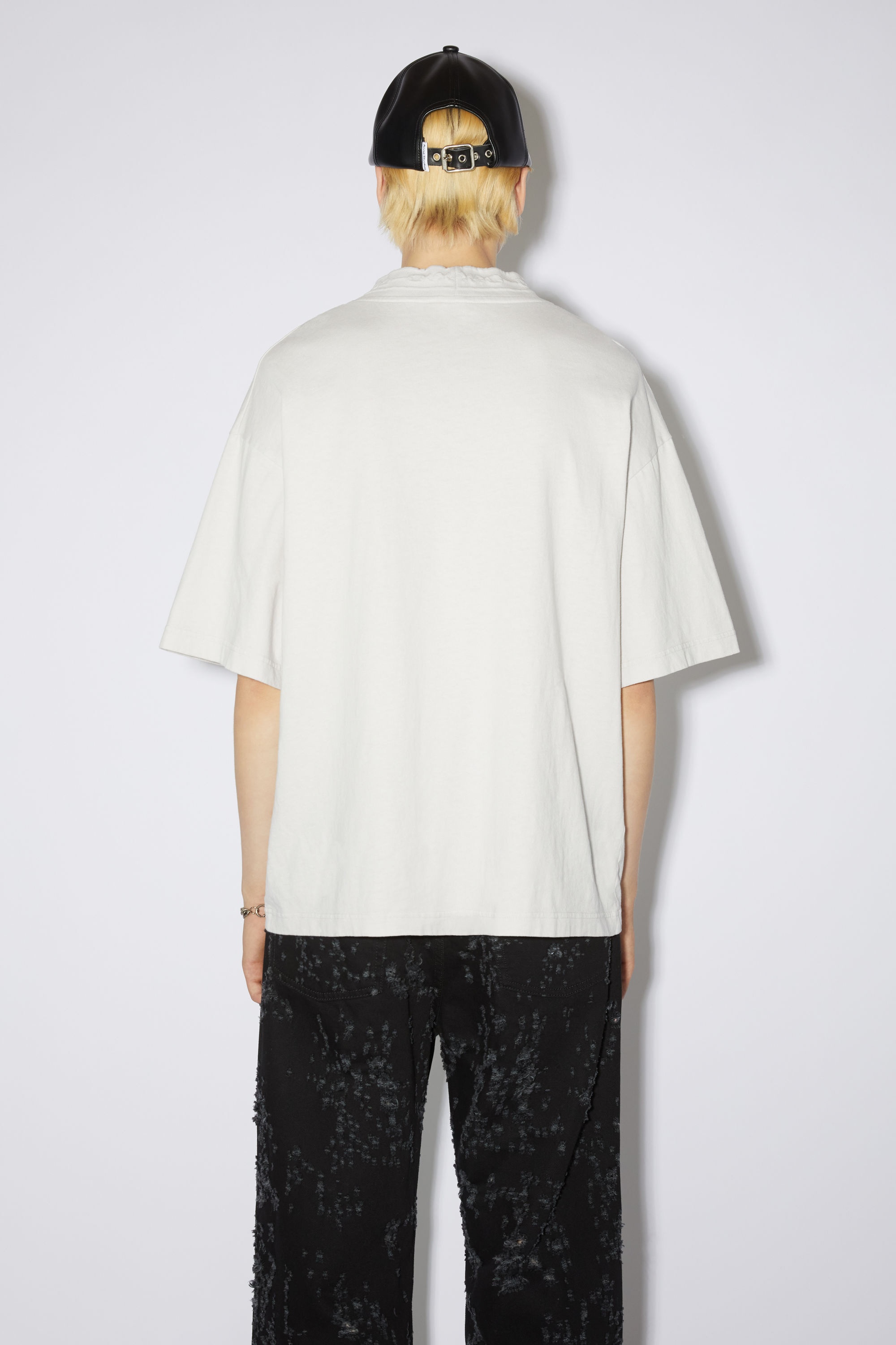 Logo tape t-shirt - Cold white - 3