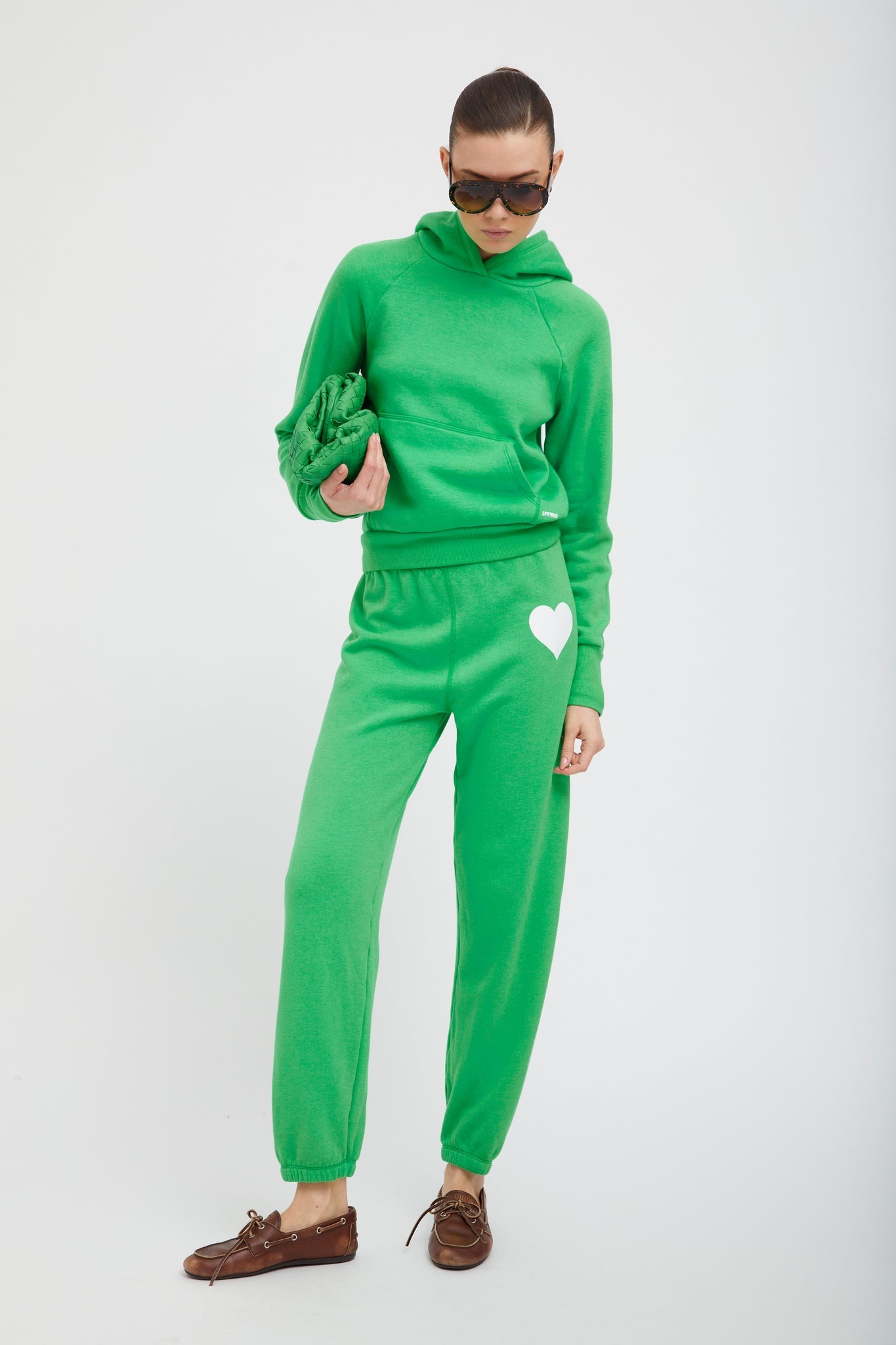 BRIGHT GREEN SHRUNKEN HOODIE - 2