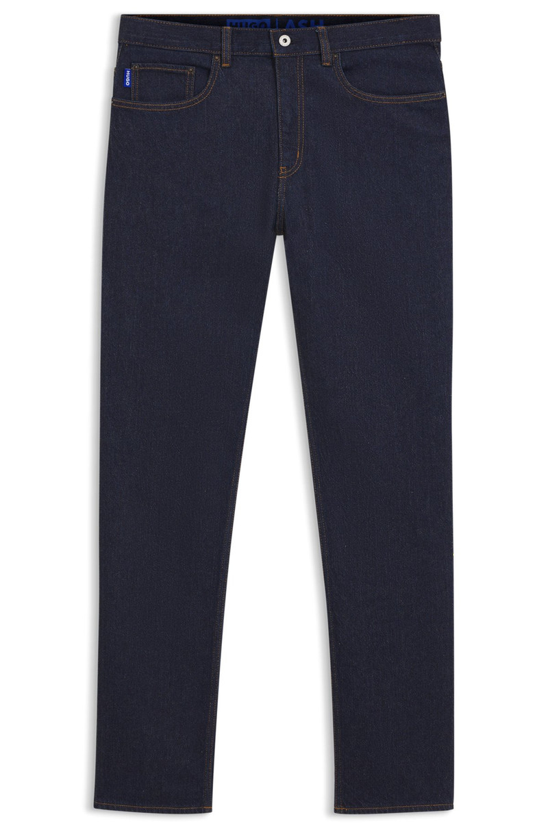 SLIM-FIT JEANS IN DARK-BLUE STRETCH DENIM 1