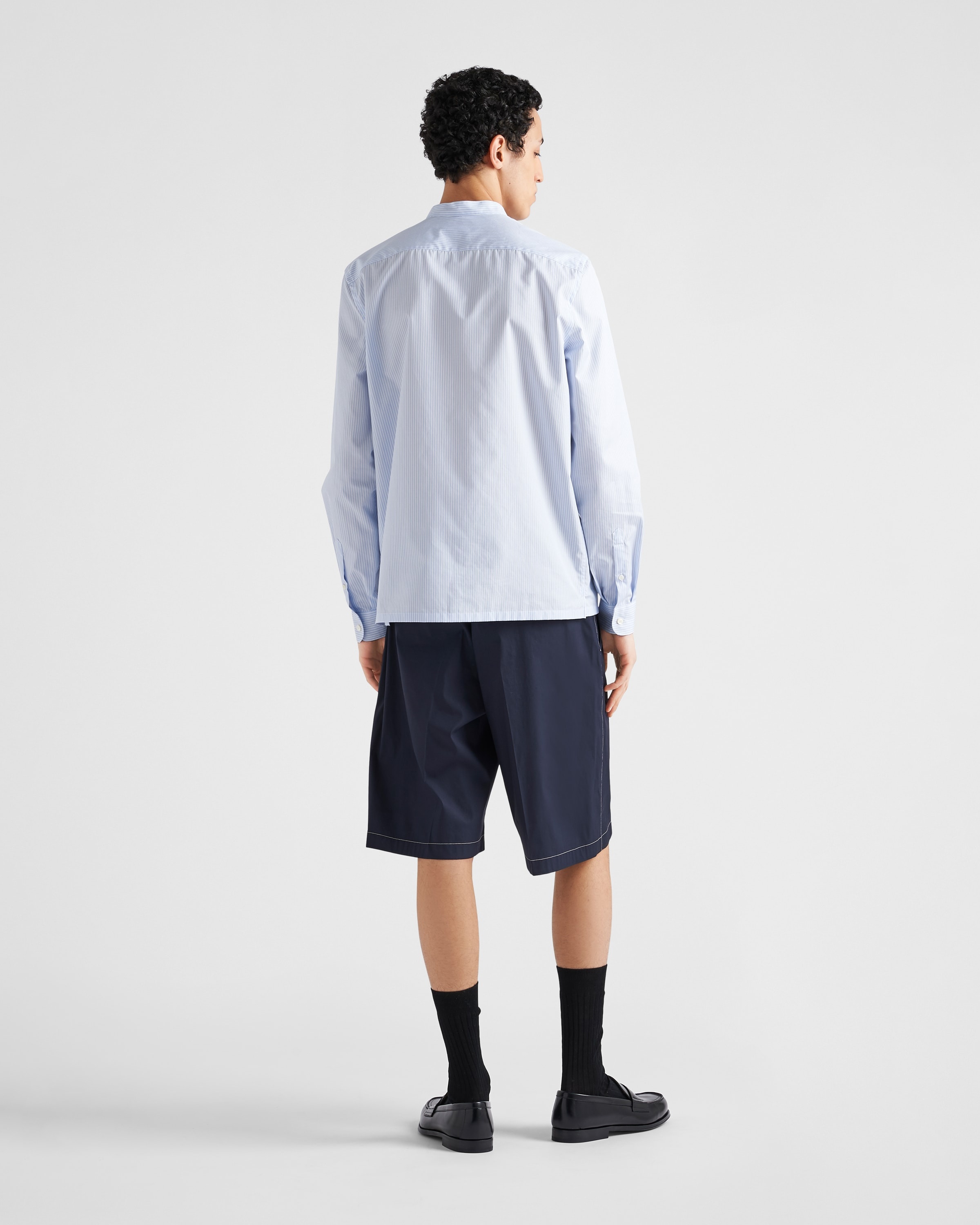 Stretch poplin Bermudas - 5