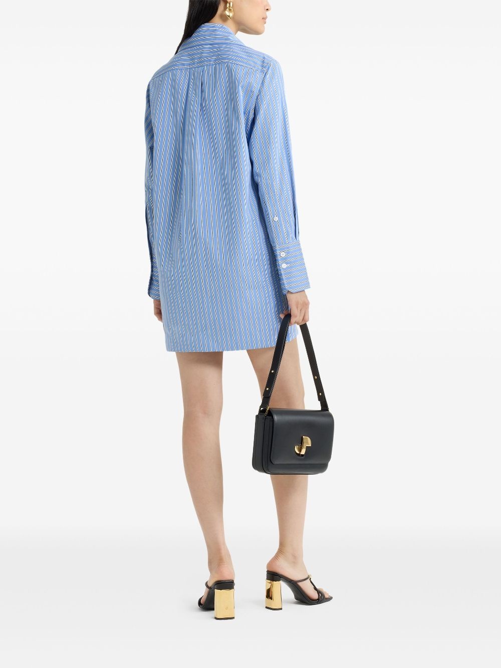 mini poplin shirt dress - 3