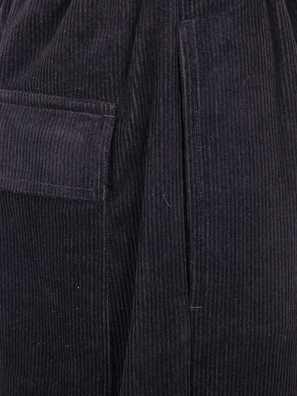 drawstring corduroy trousers - 3