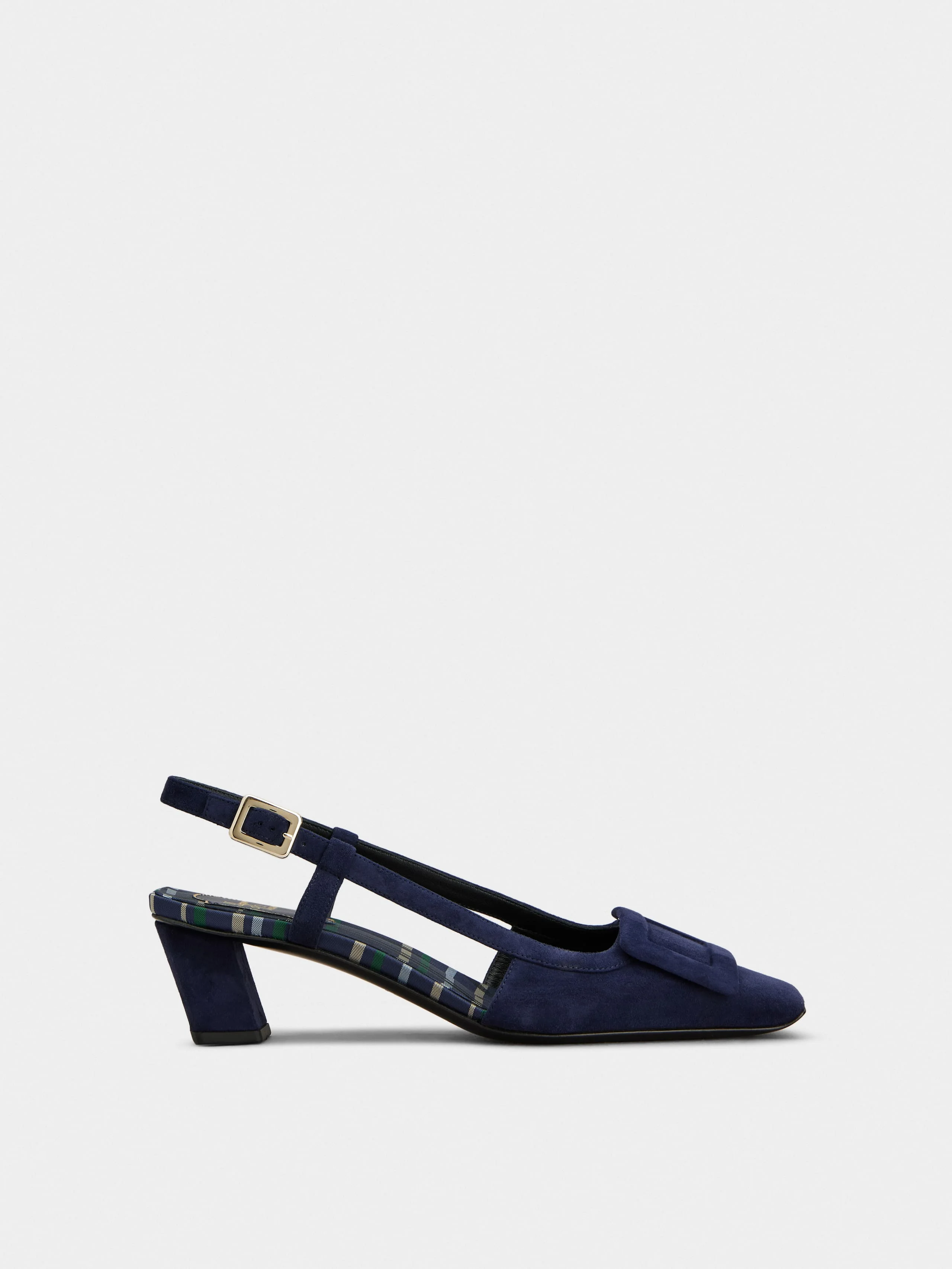 Belle Vivier Slingback Pumps in suede - 1
