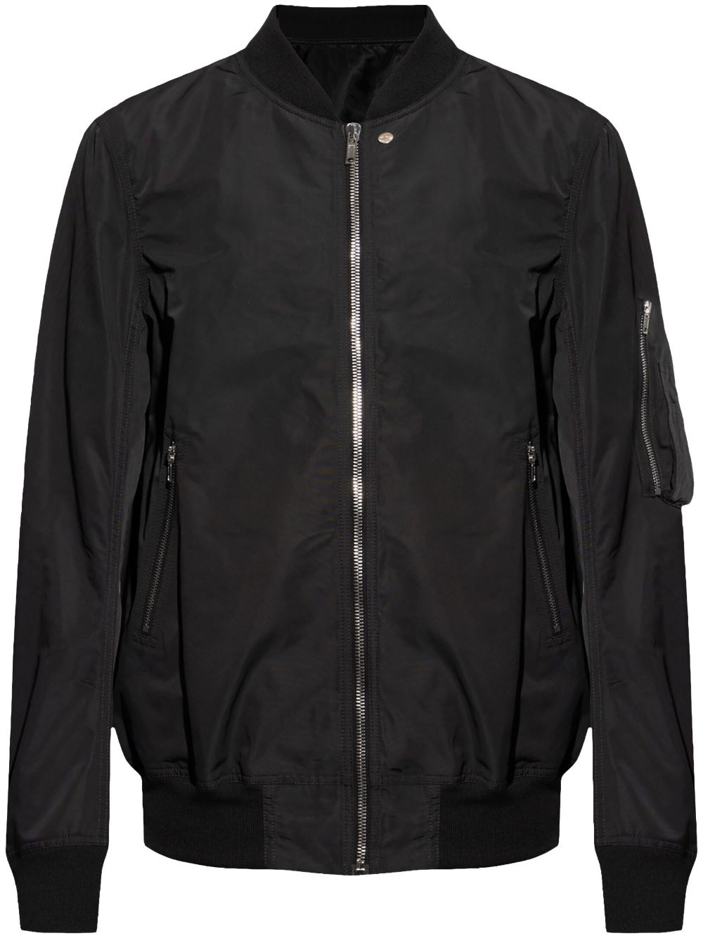 zip-up flight jacket - 1