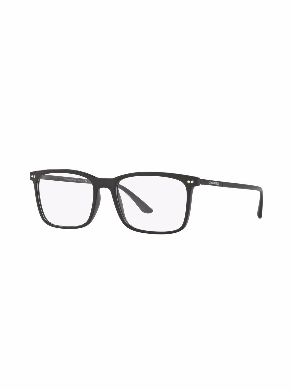 matte-finish square glasses - 2