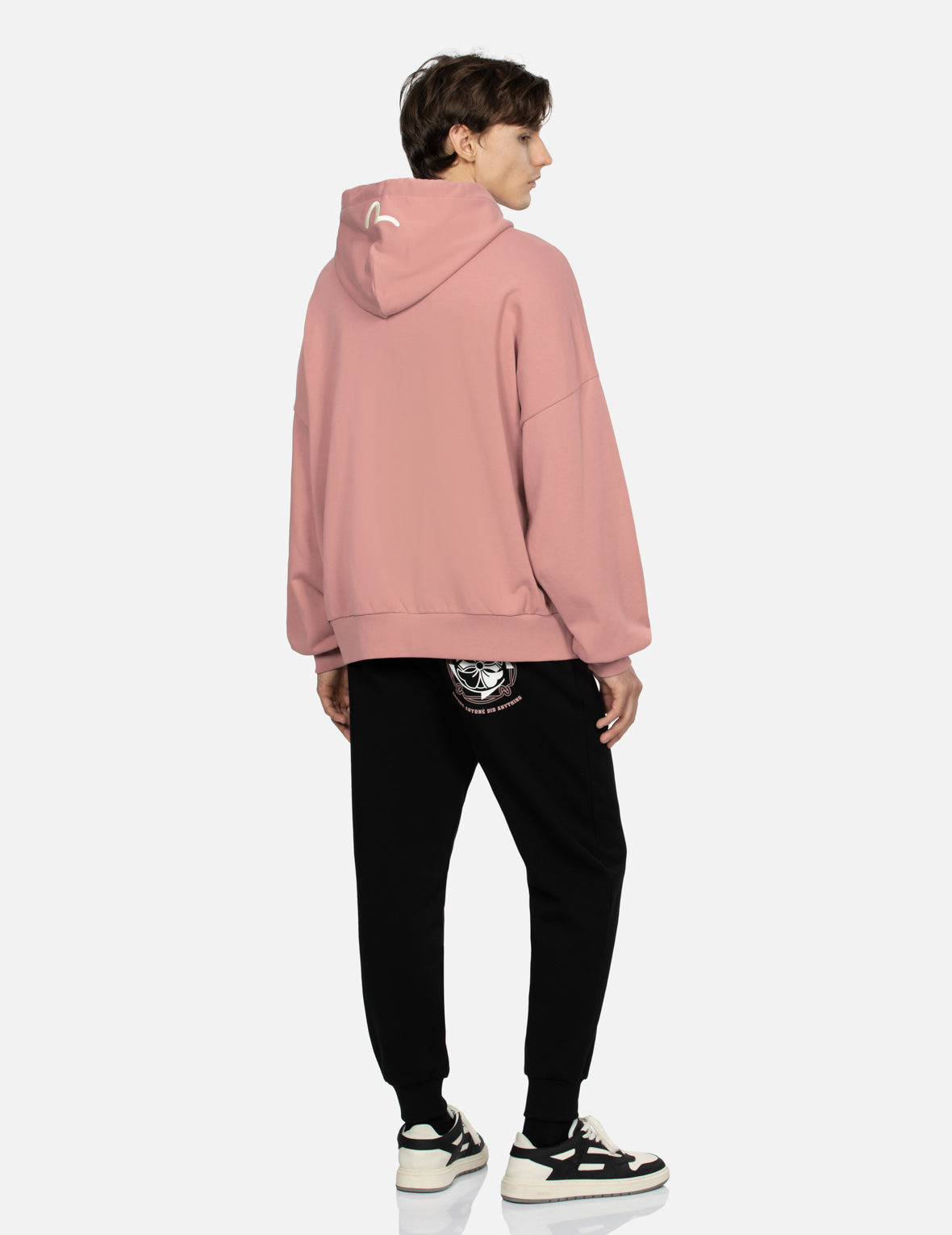KAMON PRINT LOOSE FIT HOODIE - 4