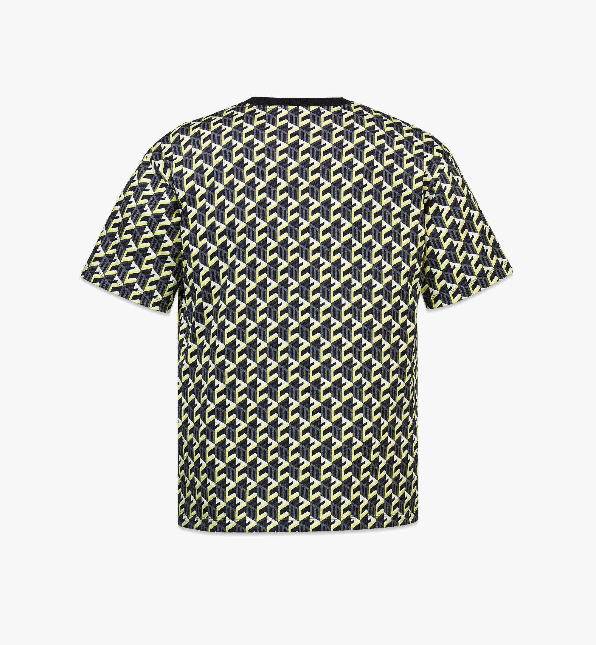 Men’s Cubic Monogram Print T-Shirt in Organic Cotton - 3