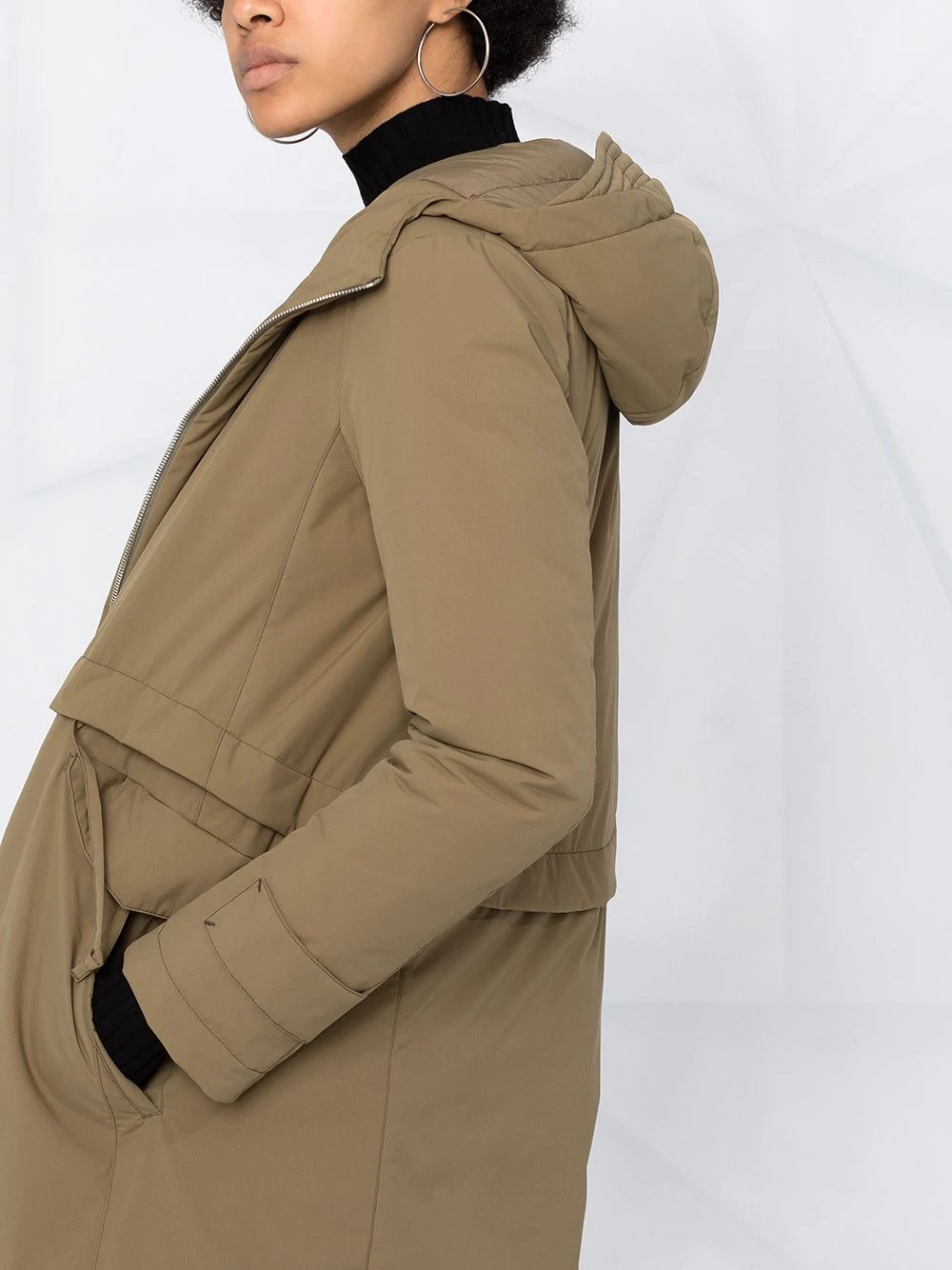 hooded parka coat  - 3