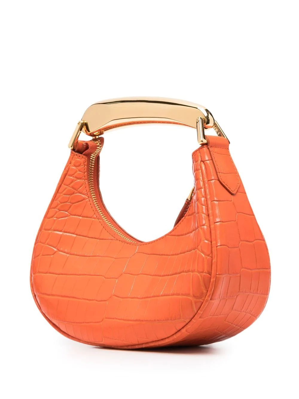 mini Bianca crocodile-embossed shoulder bag - 4