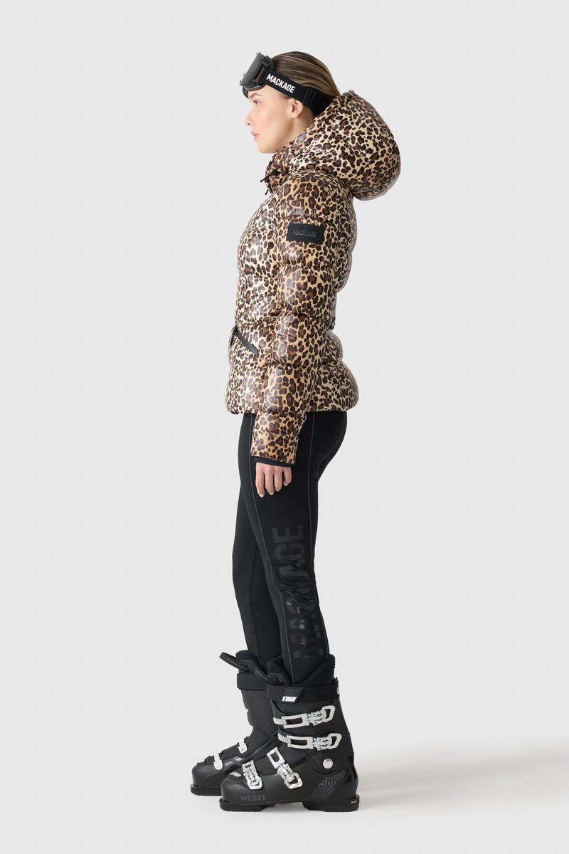 CHERYL-A Down Ski Jacket in Animal-Print 3