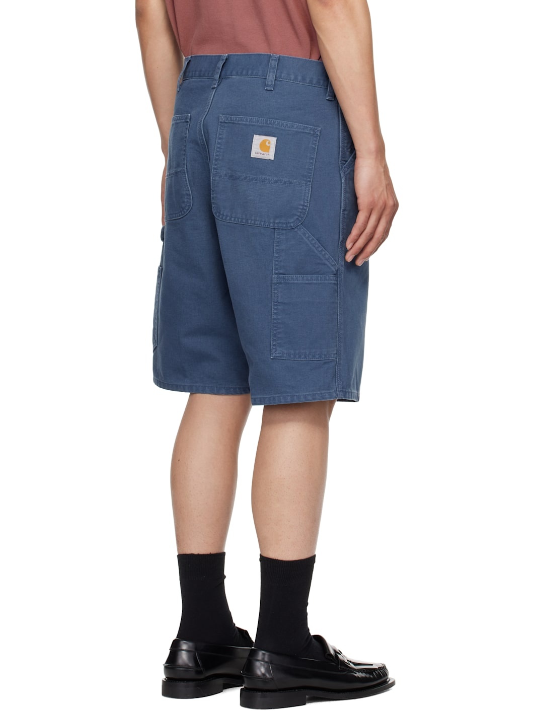Blue Single Knee Shorts - 3