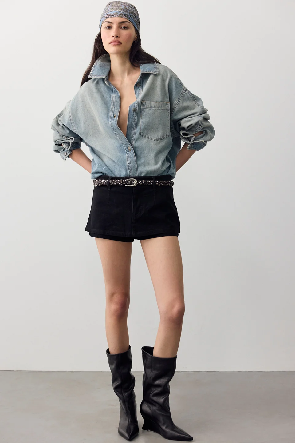 We The Free Gallivanting Vegan Suede Peekaboo Skort - 1