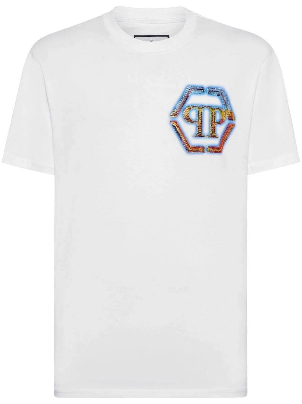 logo-embellished cotton T-shirt - 1