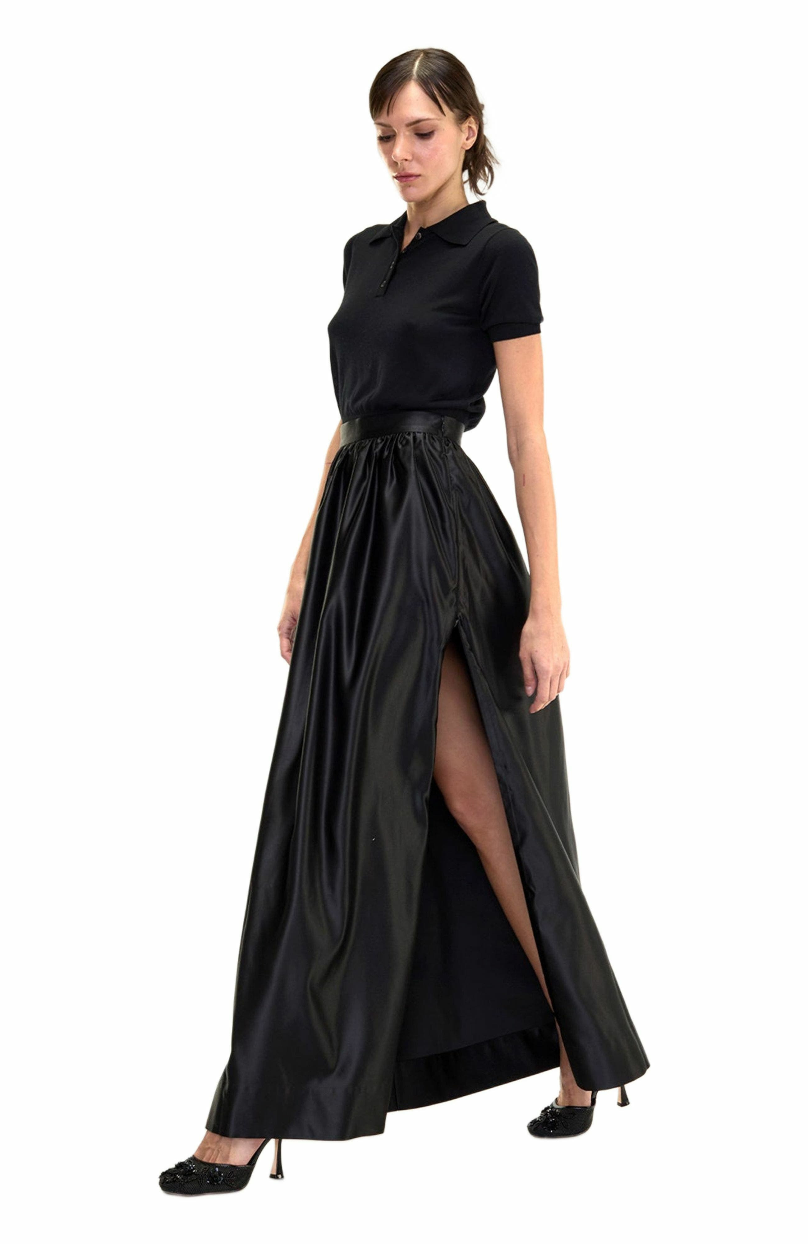 Cynthia Rowley Belle Maxi Skirt in Black at Nordstrom - 2