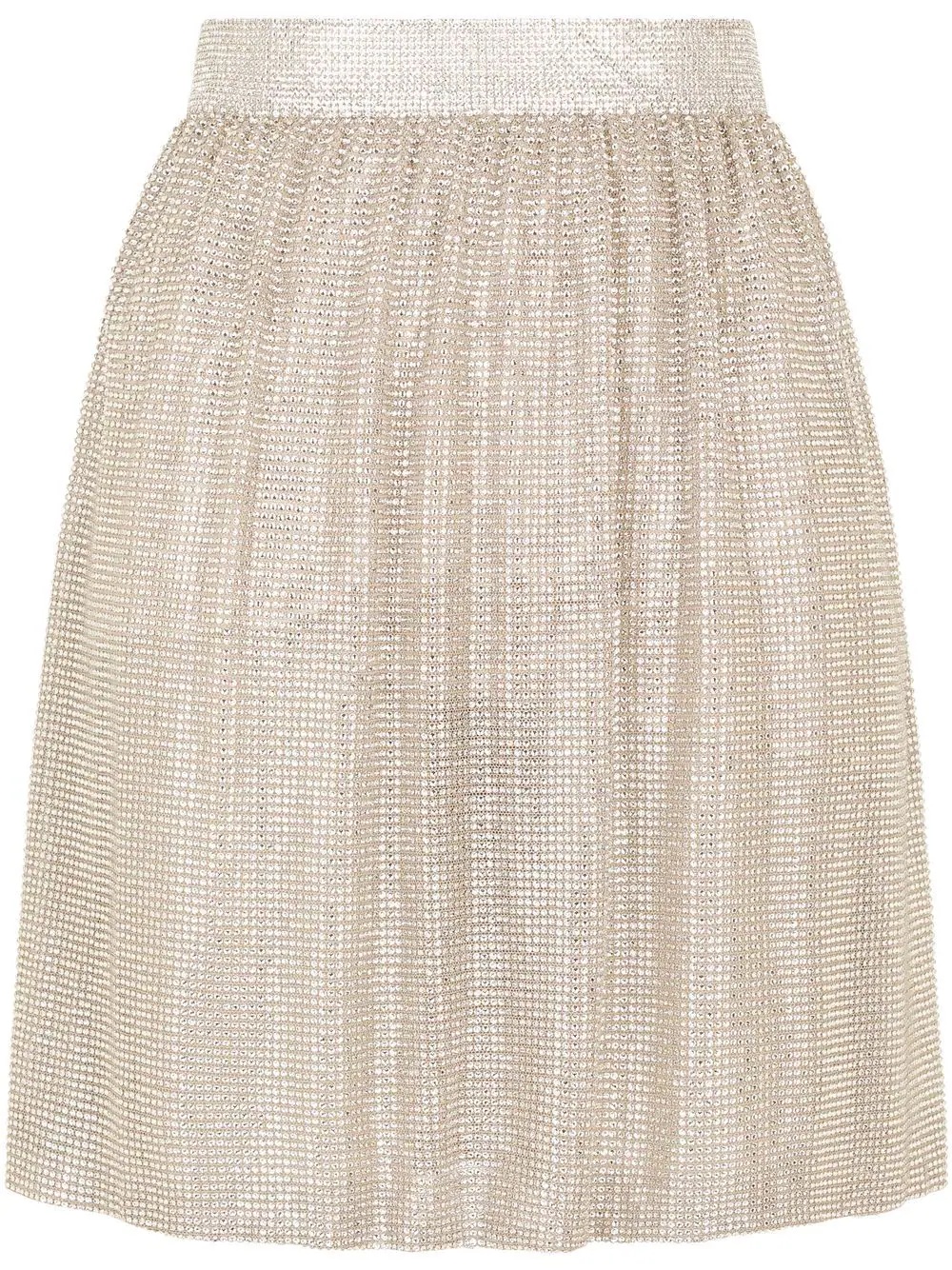 crystal-embellished mini skirt - 1