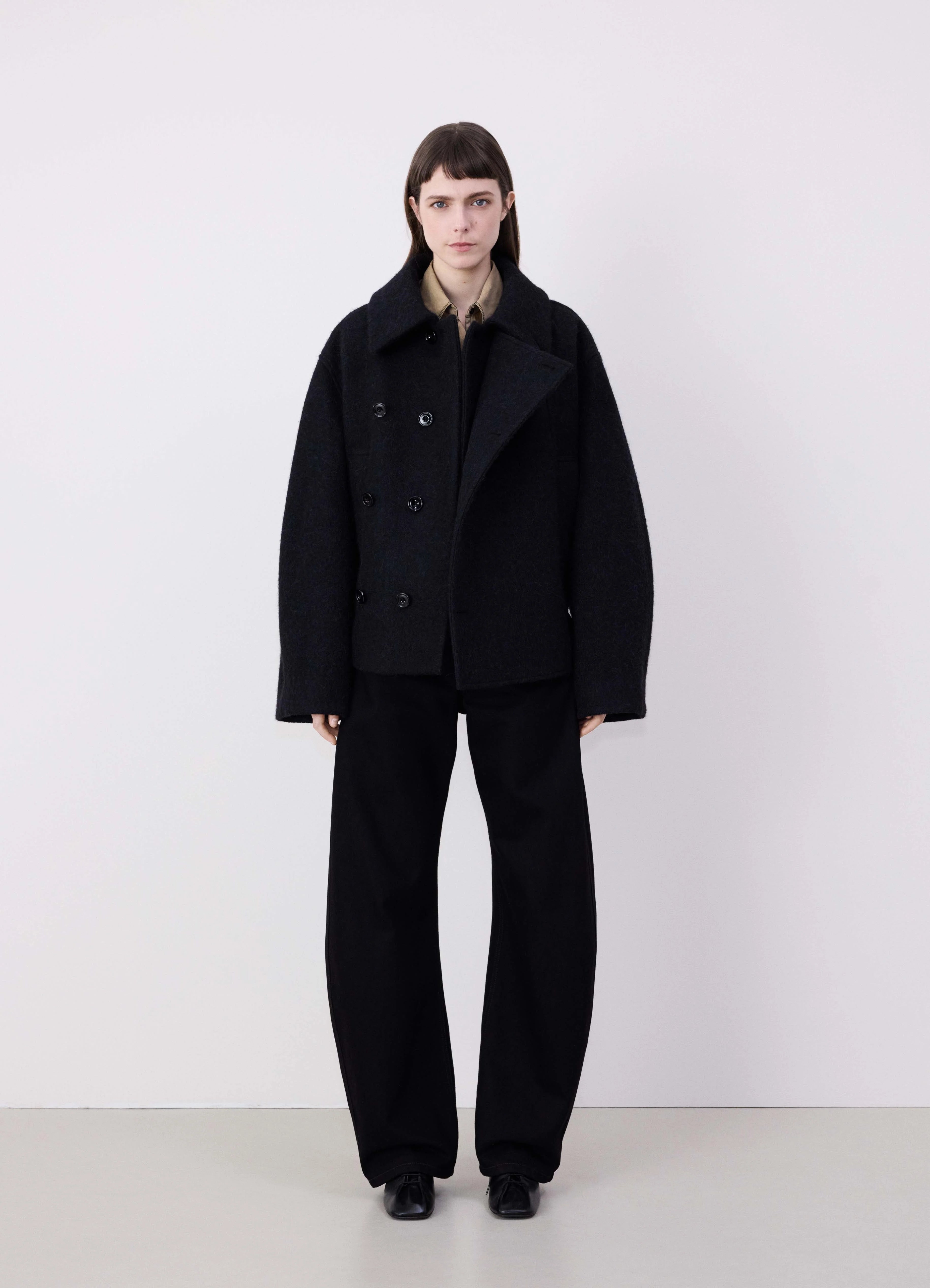 コート LEMAIRE Short asymmetrical bathrobe coat LEMAIRE - Short asymmetrical bathrobe coat | Leam Roma