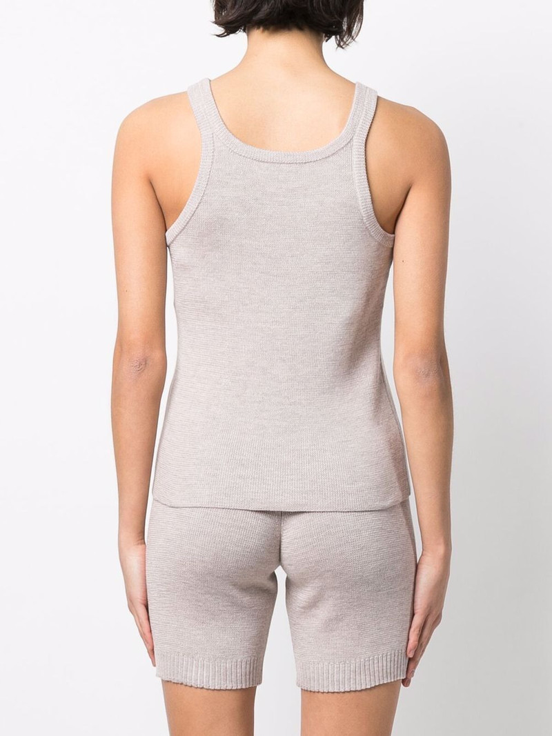 slim-fit knit tank top 4