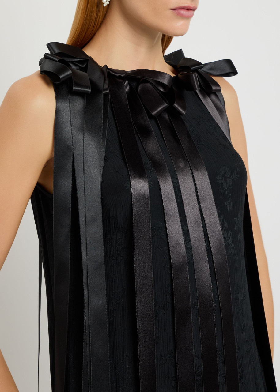 Simone Rocha Unbounded Ribbon Floral-jacquard Midi Dress - 5