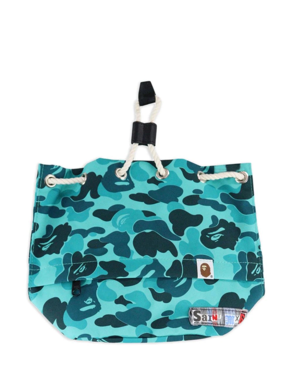 X Bape Camouflage-Print Bucket Bag - 2