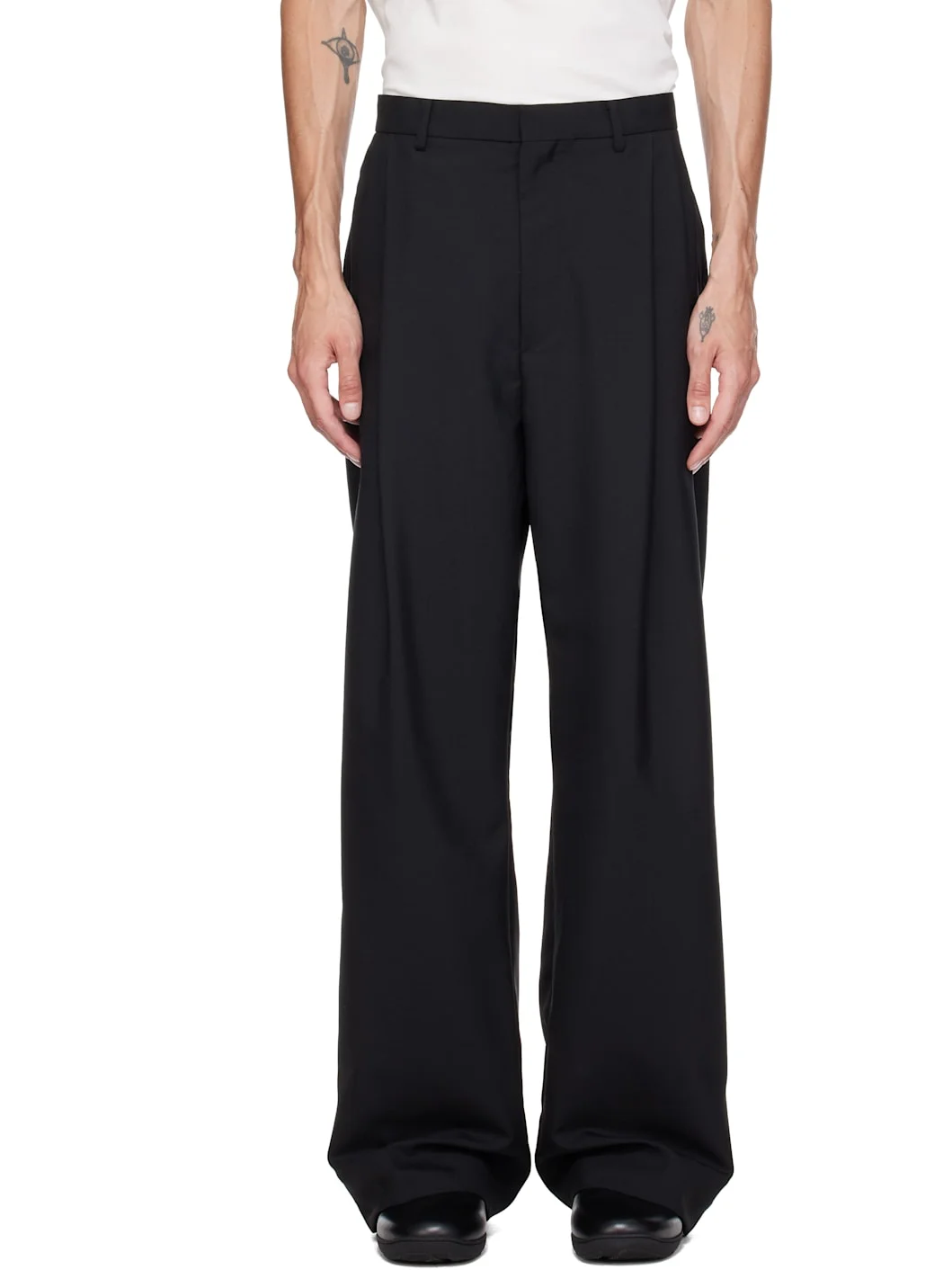 Black Vaals Tailored Trousers - 1