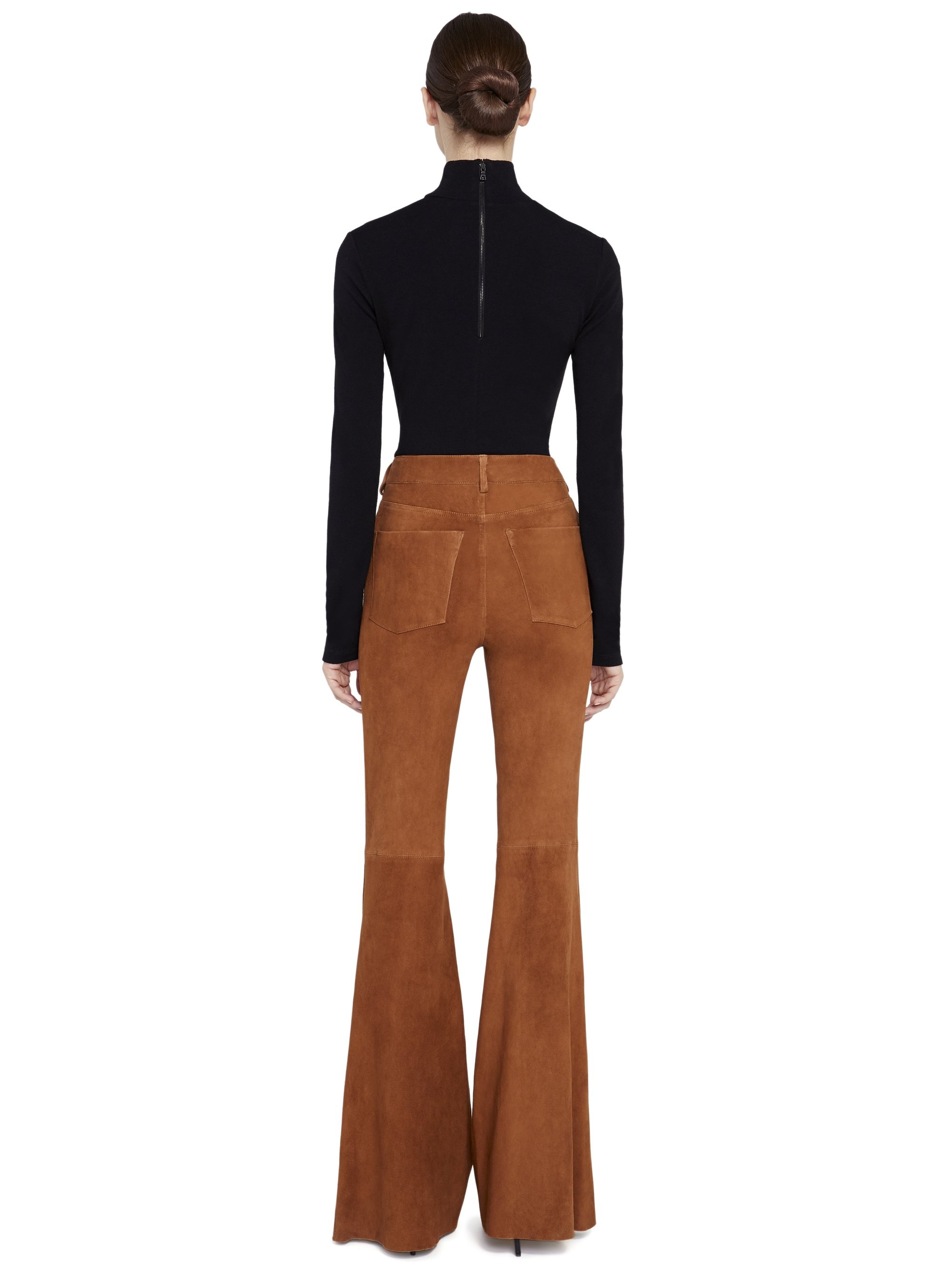 BRENT HIGH WAISTED SUEDE PANT - 4