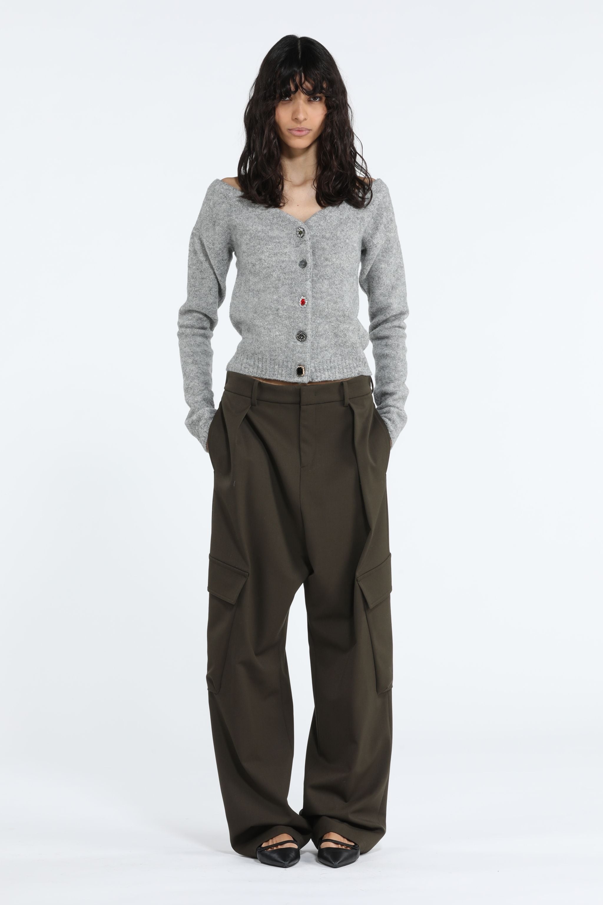 CRYSTAL-EMBELLISHED CARDIGAN - 4
