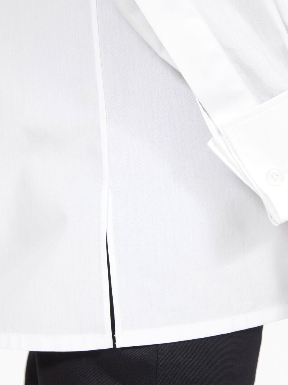 straight-point collar cotton shirt - 6