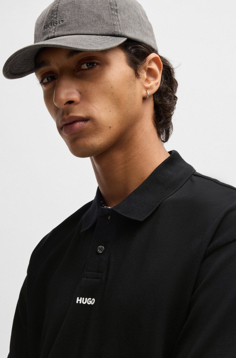 COTTON-PIQUÉ POLO SHIRT WITH LOGO PRINT 3