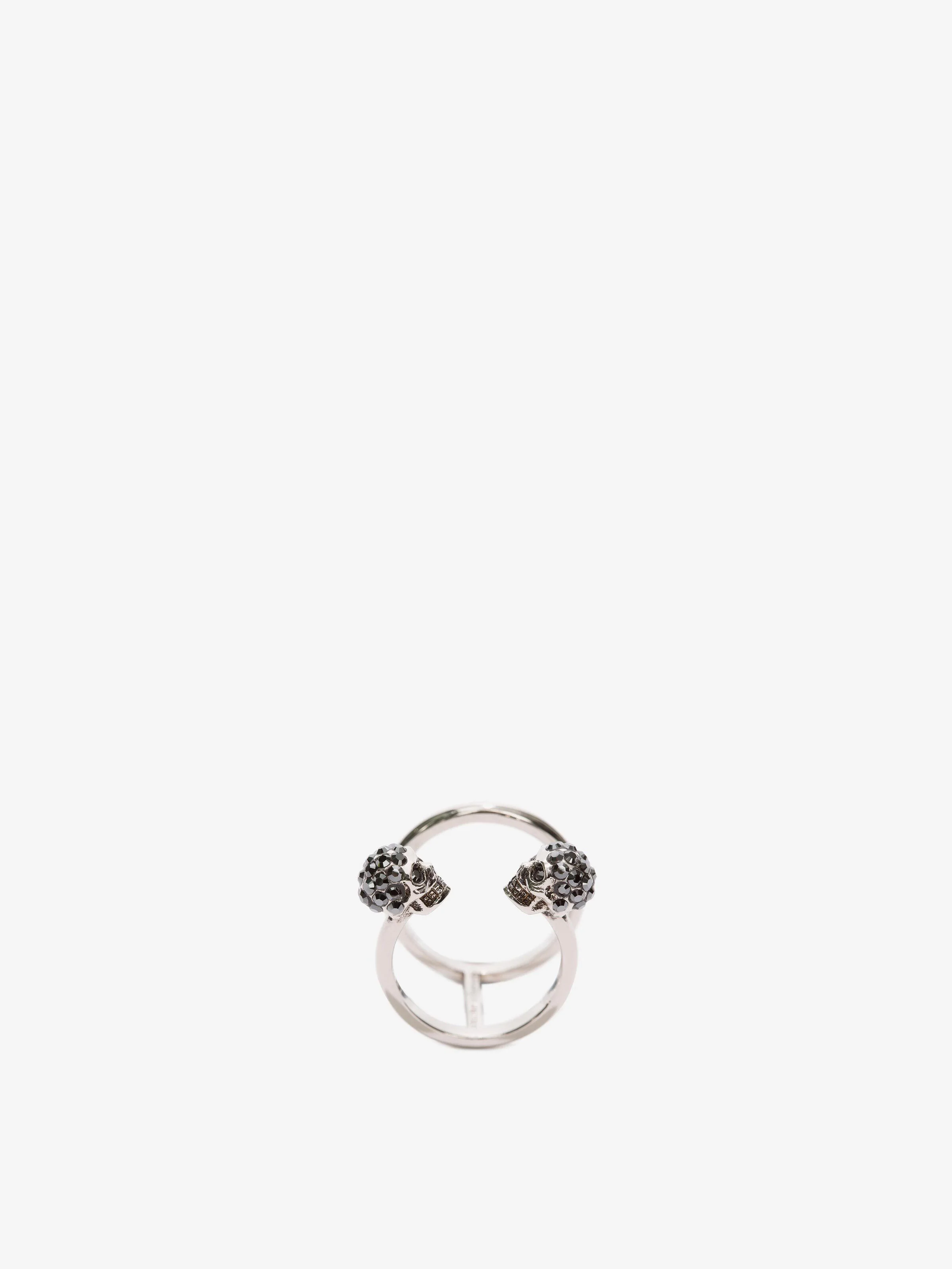 Twin Skull Double Ring - 1