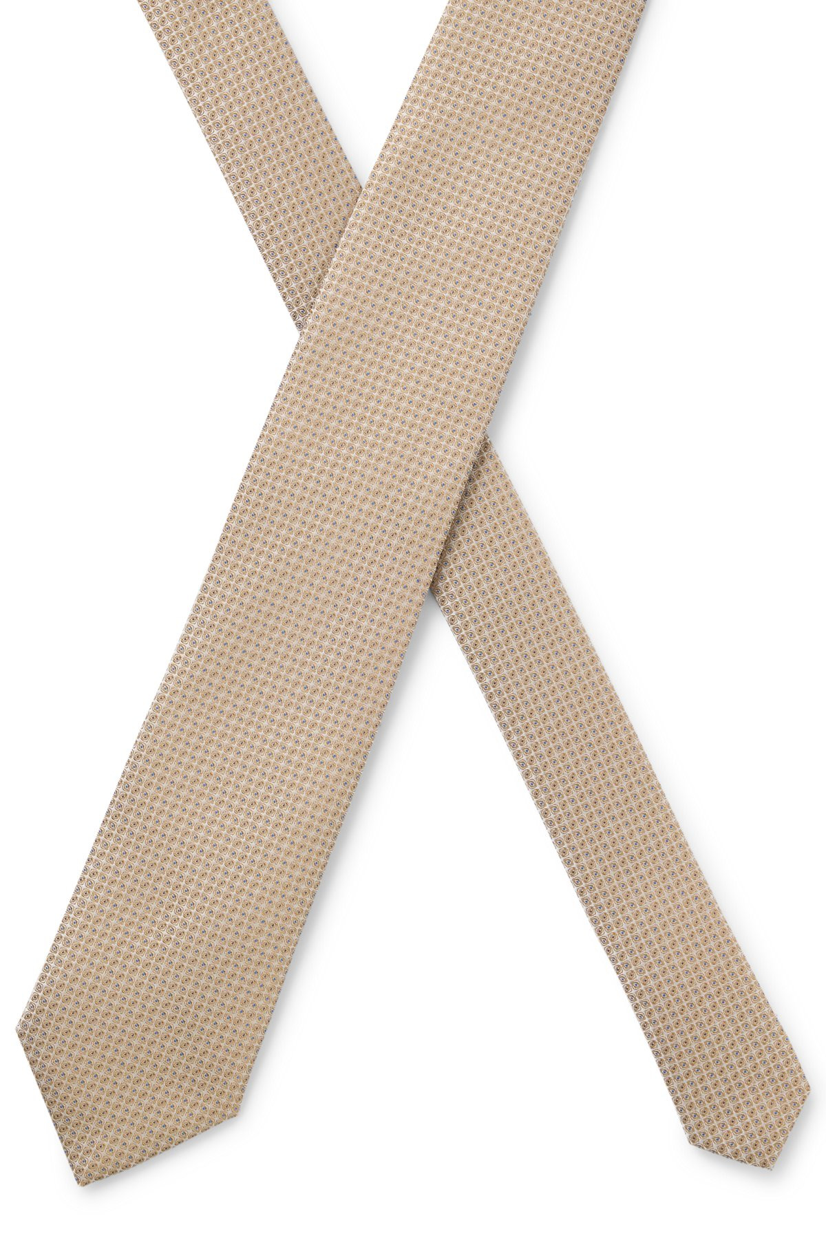 SILK-BLEND TIE WITH MICRO PATTERN - 4