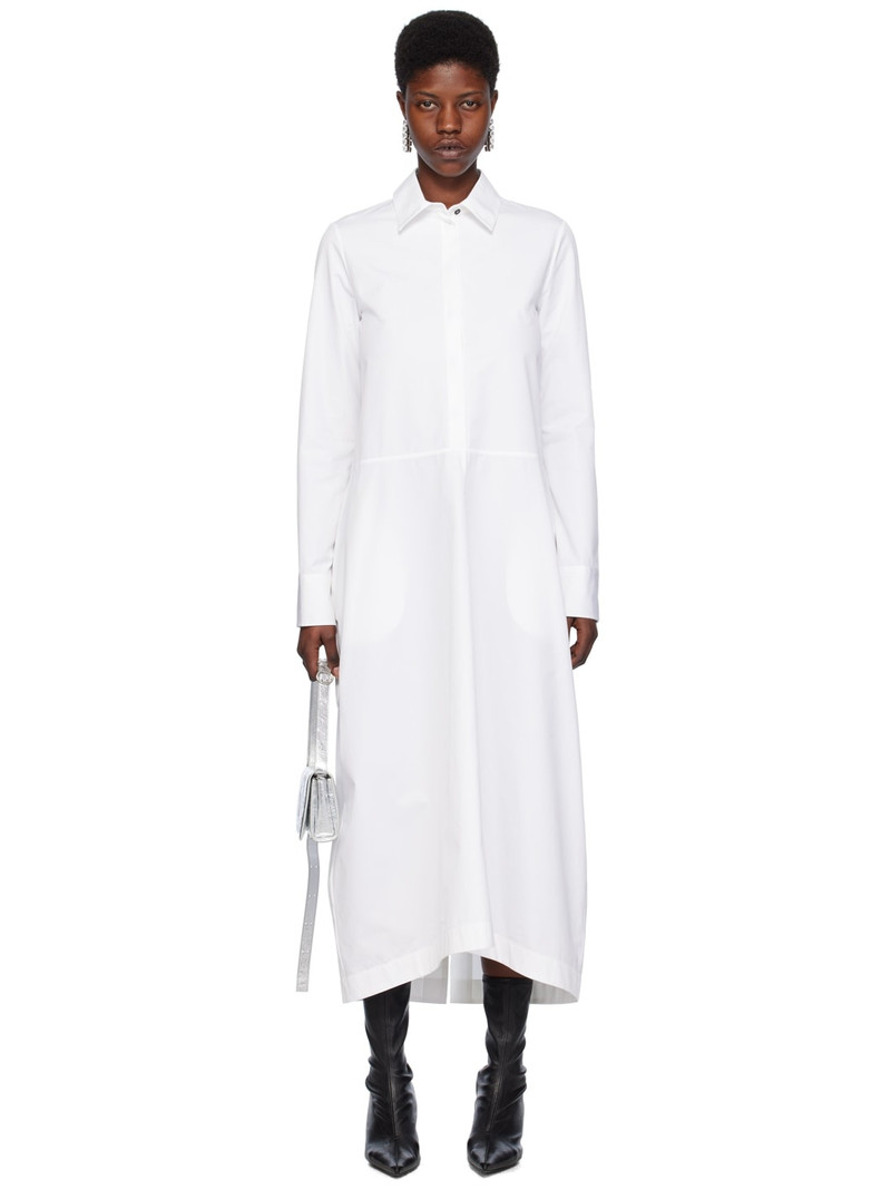 White Heavy Midi Dress 1
