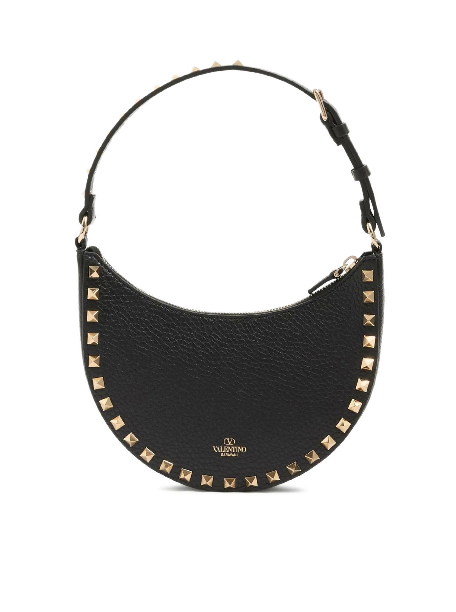 MINI HOBO BAG ROCKSTUD IN GARNET CALFSKIN - 4