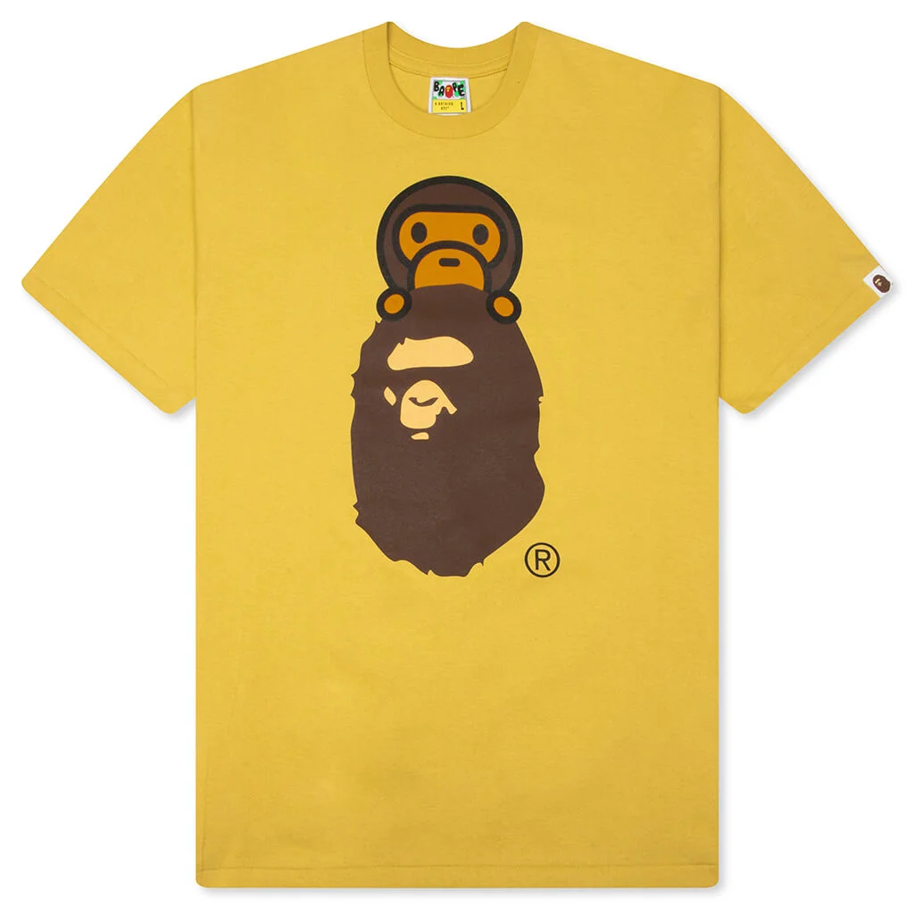 MILO ON APE HEAD TEE - YELLOW - 1