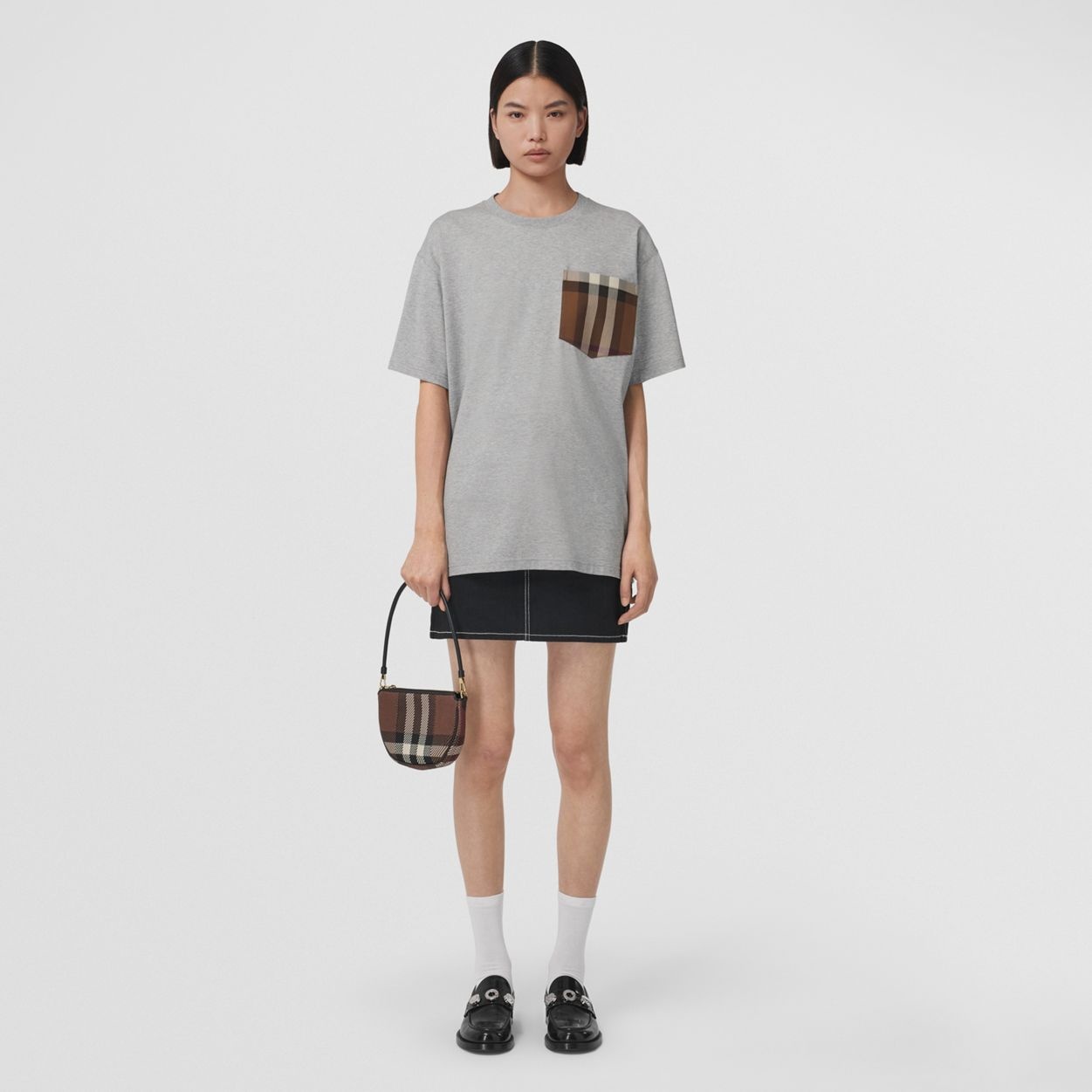 Pocket Detail Cotton Oversized T-shirt - 5