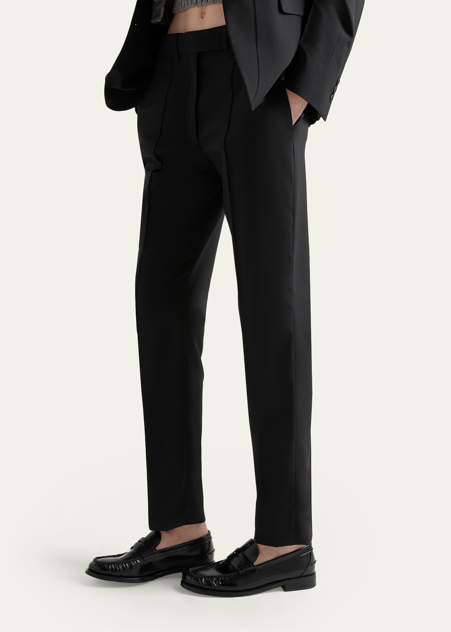 Superfine Wool Tailored Pants - 4